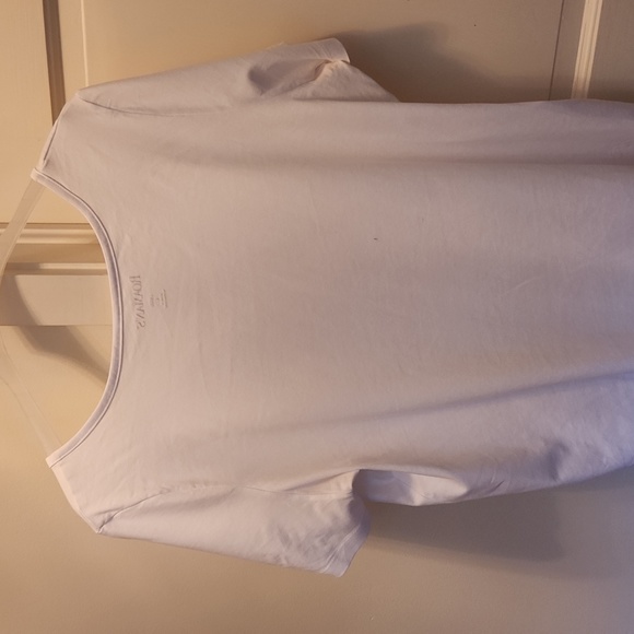 NEW.  LADIES WHITE SHORT-SLEEVE SHIRT.  SIZE LARGE (18/20). - Picture 5 of 5